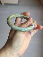 Load image into Gallery viewer, 56.6mm certified Type A 100% Natural light green/yellow/gray Jadeite Jade bangle AZ198-2776
