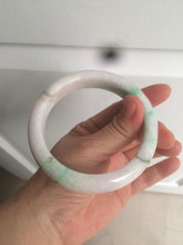 Load image into Gallery viewer, 61.8 mm certified type A 100% Natural sunny green/purple/white Jadeite Jade bangle AX103-5428
