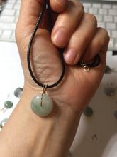 Load image into Gallery viewer, 9.9-15mm Type A 100% Natural light green yellow brown purple Jadeite Safety Guardian Button abacus bead donuts pendant PF73 Add on item
