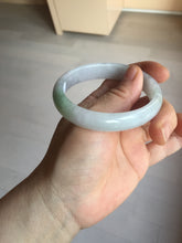 Load image into Gallery viewer, 51mm certified 100% natural Type A icy watery light green purple oval jadeite jade bangle PB209-2837
