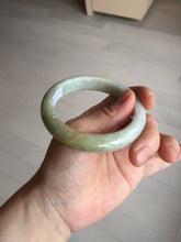 Load image into Gallery viewer, 56.1mm 100% natural certified light green yellow purple jadeite jade bangle BM92-9766
