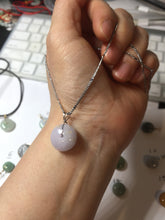 Load image into Gallery viewer, 9.9-15mm Type A 100% Natural light green yellow brown purple Jadeite Safety Guardian Button abacus bead donuts pendant PF73 Add on item
