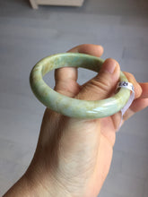 Load image into Gallery viewer, 56.5mm certified Type A 100% Natural light green/yellow/white Jadeite Jade bangle AZ197-2732
