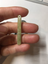 Load image into Gallery viewer, 100% natural type A jadeite jade icy watery green white purple yellow Tide Control Pillar(定海神针) pendant group BN77
