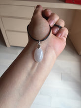 Load image into Gallery viewer, 12.3mm 100% natural type A light purple white Jadeite Jade simple is the best series pendant PB132
