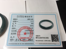 Load image into Gallery viewer, 59.8mm Certified Type A 100% Natural dark green/blue/gray/black Guatemala Jadeite bangle PJ148-1482
