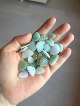 Load image into Gallery viewer, 5-18mm Type A 100% icy watery natural green blue purple white seashell/wing jadeite Jade Pendant necklace group AA68
