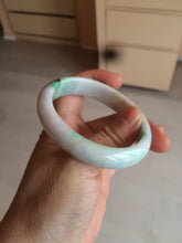 Load image into Gallery viewer, 50.5mm Certified Type A 100% Natural sunny green/purple/yellow(FU LU Shou) oval Jadeite Jade bangle AK53-1221
