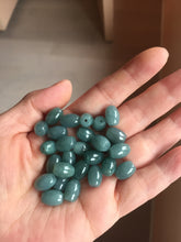 Load image into Gallery viewer, 10.5x7.8mm Type A 100% Natural  green dark green blue black gray Guatemala Jadeite Jade LuluTong (Every road is smooth) bead pendant group PB300 Add on item. No sale alone.

