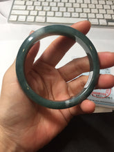 Load image into Gallery viewer, 59.8mm Certified Type A 100% Natural dark green/blue/gray/black Guatemala Jadeite bangle PJ148-1482
