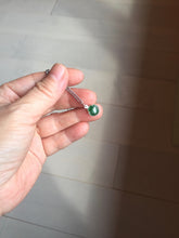Load image into Gallery viewer, 7-7.3mm 100% natural type A green white Jadeite Jade pendant group PB129
