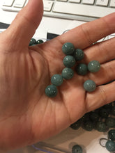 Load image into Gallery viewer, 10mm Type A 100% Natural light green dark green blue black gray Guatemala Jadeite Jade bead pendant group PB298  Add on item. No sale alone.
