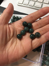 Load image into Gallery viewer, 10mm Type A 100% Natural light green dark green blue black gray Guatemala Jadeite Jade bead pendant group PB298  Add on item. No sale alone.
