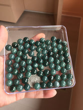 Load image into Gallery viewer, 10mm Type A 100% Natural light green dark green blue black gray Guatemala Jadeite Jade bead pendant group PB298  Add on item. No sale alone.
