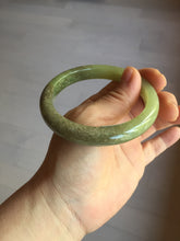 Load image into Gallery viewer, 58.4mm certified Type A 100% Natural yellow/brown flying dandelions nephrite Jade bangle HF80-0469
