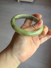 Load image into Gallery viewer, 58.4mm certified Type A 100% Natural yellow/brown flying dandelions nephrite Jade bangle HF80-0469

