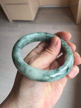 Load image into Gallery viewer, 56mm certified Type A 100% Natural dark green gray Jadeite Jade bangle BS112-6647
