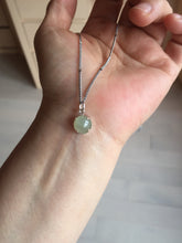 Load image into Gallery viewer, 7-7.3mm 100% natural type A green white Jadeite Jade pendant group PB129
