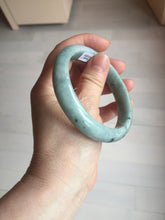 Load image into Gallery viewer, 58.8mm certified Type A 100% Natural dark green gray Jadeite Jade bangle PJ90-6649
