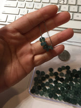 Load image into Gallery viewer, 7-7.5mm Type A 100% Natural icy watery light green dark green blue black gray Guatemala Jadeite Jade beads Fivefold Blessings (五福臨門) | pendant group PB299  Add on item. No sale alone.

