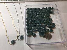 Load image into Gallery viewer, 10.5x7.8mm Type A 100% Natural  green dark green blue black gray Guatemala Jadeite Jade LuluTong (Every road is smooth) bead pendant group PB300 Add on item. No sale alone.
