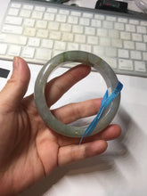 Load image into Gallery viewer, 60mm Certified Type A 100% Natural white/light purple/brown/yellow/gray (FU LU SHOU) Jadeite Jade bangle BF107-8641
