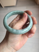 Load image into Gallery viewer, 58.8mm certified Type A 100% Natural dark green gray Jadeite Jade bangle PJ90-6649
