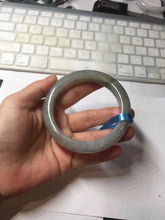 Load image into Gallery viewer, 60mm Certified Type A 100% Natural white/light purple/brown/yellow/gray (FU LU SHOU) Jadeite Jade bangle BF107-8641
