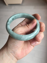 Load image into Gallery viewer, 58.8mm certified Type A 100% Natural dark green gray Jadeite Jade bangle PJ90-6649
