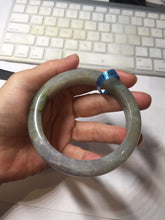 Load image into Gallery viewer, 60mm Certified Type A 100% Natural white/light purple/brown/yellow/gray (FU LU SHOU) Jadeite Jade bangle BF107-8641
