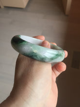Load image into Gallery viewer, 58mm Certified 100% natural Type A green/purple chubby jadeite jade bangle PB98-8975
