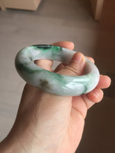 Load image into Gallery viewer, 58mm Certified 100% natural Type A green/purple chubby jadeite jade bangle PB98-8975
