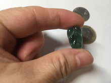 Load image into Gallery viewer, 100% natural type A icy watery dark green blue gray black Guatemala jadeite leaf pendant BP184-8/9/10
