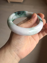 Load image into Gallery viewer, 58mm Certified 100% natural Type A green/purple chubby jadeite jade bangle PB98-8975
