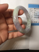 Load image into Gallery viewer, 49.7mm certified 100% natural Type A sunny green/purple jadeite jade bangle BH116-1950
