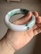 Load image into Gallery viewer, 58mm Certified 100% natural Type A green/purple chubby jadeite jade bangle PB98-8975
