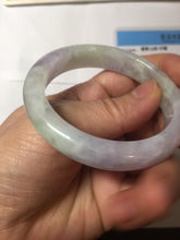 Load image into Gallery viewer, 49.7mm certified 100% natural Type A sunny green/purple jadeite jade bangle BH116-1950
