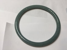Load image into Gallery viewer, 63mm Certified Type A 100% Natural Light Blue Green Gray Ru Kiln Sky Celadon Blue (汝窑天青蓝) Guatemala Jadeite Jade Slim Round Bangle AZ167-8632
