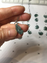 Load image into Gallery viewer, Type A 100% Natural dark green/blue/gray Guatemala jadeite Jade moon and star Pendant necklace group PC144 Add on item
