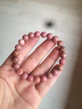 Load image into Gallery viewer, 8-8.3mm 100% natural pink rose stone (Rhodonite) bracelet XY65
