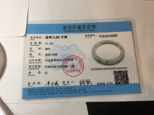 Load image into Gallery viewer, 55.5mm certified Type A 100% Natural light purple with red brown floating flowers round cut Jadeite Jade bangle J134-4085
