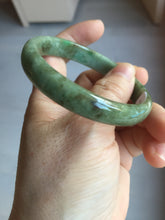 Load image into Gallery viewer, 56.4mm Certified Type A 100% Natural dark green gray black brown jadeite Jade bangle PD171-6299
