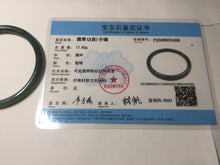 Load image into Gallery viewer, 58.4mm Certified Type A 100% Natural dark green/blue/gray/black Guatemala Jadeite bangle AZ169-3456
