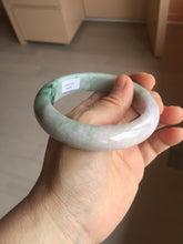 Load image into Gallery viewer, 58mm Certified 100% natural Type A green/purple jadeite jade bangle PB95-8990
