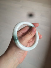 Load image into Gallery viewer, 59mm Certified 100% natural Type A green/white jadeite jade bangle AX99-4384
