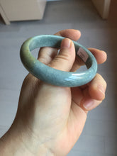 Load image into Gallery viewer, 56.5mm Certified Type A 100% Natural blue/gray/black/brown Guatemala Jadeite jade bangle PD163-6306
