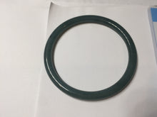 Load image into Gallery viewer, 56.7mm Certified Type A 100% Natura dark blue/green/gray/black Guatemala slim round cut Jadeite bangle AZ170-2448
