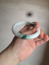 Load image into Gallery viewer, 59mm Certified 100% natural Type A green/white jadeite jade bangle AX99-4384
