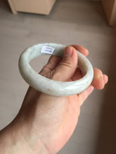 Load image into Gallery viewer, Shopify only. 57.5mm Certified Type A 100% Natural light green white jadeite jade bangle AX123-4483 add on item.
