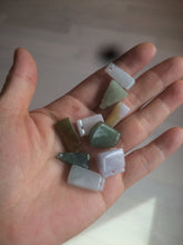 Load image into Gallery viewer, 100% Natural sunny green/purple scale weight safety guidance jadeite Jade pendant Q124
